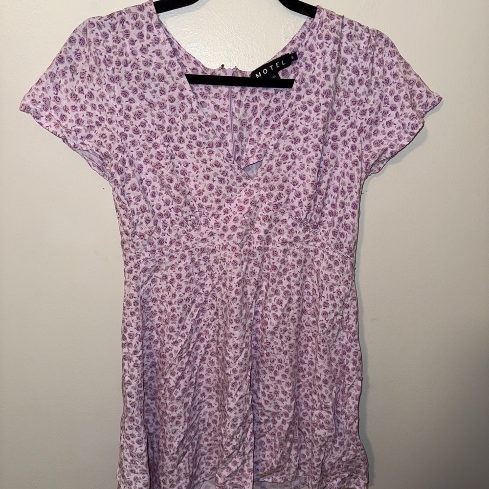 Motel Rocks Lavender Floral Dress